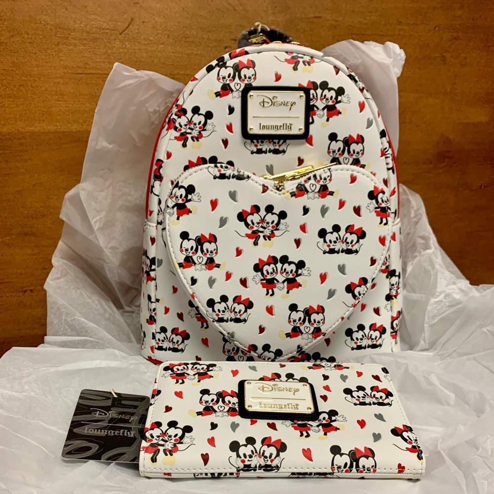 NWT Disney Loungefly Mickey and Minnie set